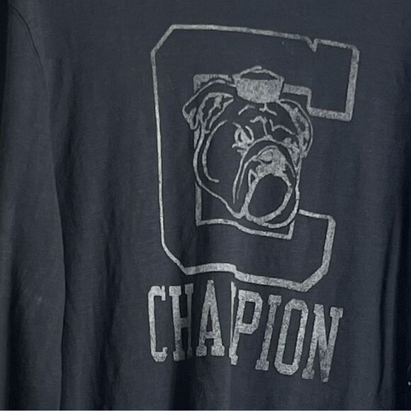 Champion authentic athletic wear long sleeve bulldog graphic T-shirt - Picture 3 of 5